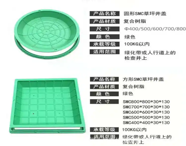 富锦树脂复合种植井盖展示